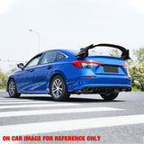 22-24 Honda Civic 4DR Sedan Type R Style Primer Black ABS Trunk Spoiler Wing