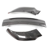 17-23 Tesla Model 3 4DR Track Pack Front Bumper Lip - Carbon Fiber