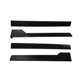 22-24 Honda Civic 11th Gen Side Skirts Splitter Rocker Panel - Matte Black PP 4 pcs