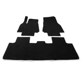 20-23 Tesla Model Y 4-Door Floor Mats Carpet Front & Rear - Nylon Black 3PCS