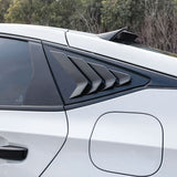 20-23 Honda Civic Hatchback IK Side Window Louvers - Matte Black ABS 2PCS