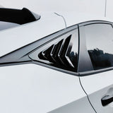 20-23 Honda Civic Hatchback IK Side Window Louvers - Gloss Black ABS 2PCS