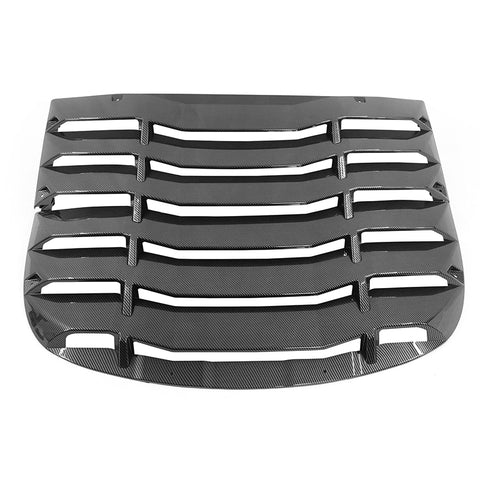 20-23 Tesla Model Y Rear Window Louver Sun Shade Cover - Carbon Fiber Print