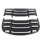 20-23 Tesla Model Y Rear Window Louver Sun Shade Cover Vent - Matte Black 2PC