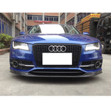 12-15 Audi A7 S Line KC Style Front Bumper Lip Carbon Fiber