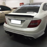 08-14 Benz C-Class W204 Sedan V Style Trunk Spoiler Wing - Carbon Fiber