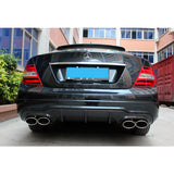 12-14 Benz C Class W204 C63 Coupe Sedan JC Style Carbon Fiber Rear Diffuser