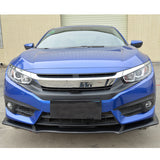 16-18 Honda Civic 10th Gen Sedan TR Style Front Bumper Lower Lip - PU