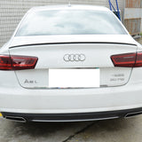 12-17 Audi A6 C7 S6 Style Trunk Spoiler Wing - Carbon Fiber