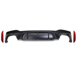 17-19 BMW G30 M5 Style Rear Bumper Lip Diffuser Quad Outlet