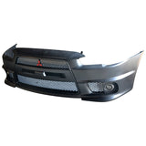 08-15 Mitsubishi Lancer EVO Front Bumper Cover Conversion with Black Grille  - PP