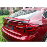 15-17 BMW X6 F16 P 2 Style Trunk Spoiler -  Carbon Fiber