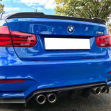 12-19 BMW F30 3 Series Sedan F80 M3 Trunk Spoiler Wing - Carbon Fiber