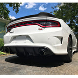 15-21 Dodge Charger Rear Trunk Spoiler Wing Lip V3 Style - Matte Black ABS