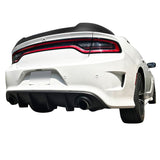 15-21 Dodge Charger Rear Trunk Spoiler Wing Lip V3 Style - Carbon Fiber Print