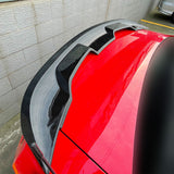 10-14 Ford Mustang 2020 GT500 Style Trunk Spoiler ABS - Carbon Fiber Print