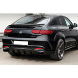 16-19 Mercedes Benz GLE Class C292 AMG Style Trunk Spoiler Carbon Fiber Look - ABS