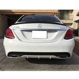 15-17 Mercedes Benz C Class W205 AMG Style Trunk Spoiler - Carbon Fiber