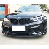 16-19 BMW F87 M2 ACS Style Front Bumper Canards Splitter - Carbon Fiber