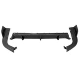 19-21 G05 X5 M Sport Rear Diffuser ABS PP 3PC - Carbon Fiber Print