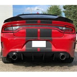 15-21 Dodge Charger RT SE SXT Rear Bumper Diffuser Splitter Gloss Black PP