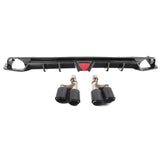 22- Honda Civic Sedan 4-Door IK Rear Bumper Diffuser Lip - Carbon Fiber Print