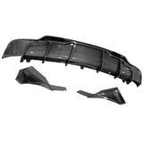 17-23 Tesla Model 3 Rear Bumper Lip Diffuser Aprons 3PC - Carbon Fiber Print