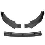 19-22 BMW G20 3-Series Sport Line IK Front Bumper Lip - Matte Black 3PCS PP