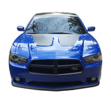 11-14 Dodge Charger Sedan 4Dr Carbon Fiber Texture Front Bumper Lip OE Style - PP