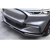 21-23 Ford Mustang Mach-E IK Front Bumper Lip - PP Carbon Fiber Print 3PCS