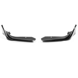 22- Honda Civic 4-Door MD Style Front Bumper Lip Splitter -  Gloss Black PP 2PCS