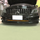 14-16 Mercedes-Benz C117 CLA45 AMG Revo Style Front Lip Spoiler - Matte Black