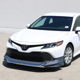 18-19 Toyota Camry LE MD Style Front Bumper Lip With Chrome Trim