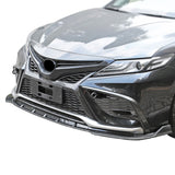 21-22 Toyota Camry SE Front Bumper Lip 3PCS PP Carbon Fiber Print