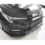 20-22 Toyota Corolla SE XSE 4D Front Bumper Lip - Carbon Fiber Print 3PC