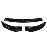 17-23 Tesla Model 3 IK Style Front Bumper Lip 3PC - Gloss Black