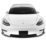 17-23 Tesla Model 3 Front Bumper Lip Spoiler PP - CFL Carbon Fiber Print