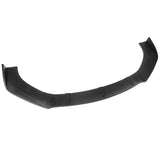 Universal Valance Front Bumper Lip Splitter Chin Spoiler 3PC PP - Matte Black