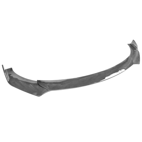 Universal A Style Front Bumper Lip Chin Spoiler Air Dam - Carbon Fiber Print