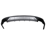 18-19 Toyota Camry V3 Rear Bumper Lip Diffuser Black & Silver - PP