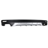 18-19 Toyota Camry V3 Rear Bumper Lip Diffuser Black & Silver - PP