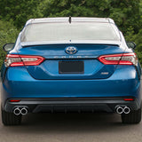 18-19 Toyota Camry V3 Rear Bumper Lip Diffuser Matte Black - PP