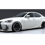 14-19 Lexus IS250 IS300 IS350 AR Style Side Skirts Matte Black - PP