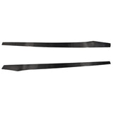 Universal 77.5 Inch Side Skirts Extension Flat Bottom Line Lip Carbon Fiber CF