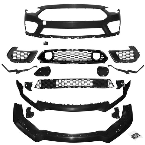 18-22 Ford Mustang Mach 1 Style Front Bumper Cover Conversion Full Kit