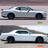 08-14 Dodge Challenger Front Bumper w/ Lip + Rear Bumper w/ V1 Diffuser + Hellcat Fender Flare