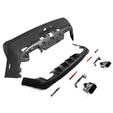 08-14 Dodge Challenger Front Bumper w/ Lip + Rear Bumper w/ V1 Diffuser + Hellcat Fender Flare