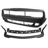 08-14 Dodge Challenger Front Bumper w/ Lip + Rear Bumper w/ V1 Diffuser + Hellcat Fender Flare