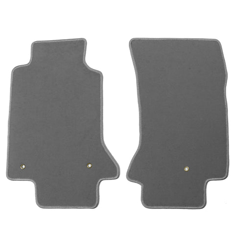 97-04 Chevy Corvette Car Auto Floor Mats Liner Front Nylon Grey Carpet 2PC