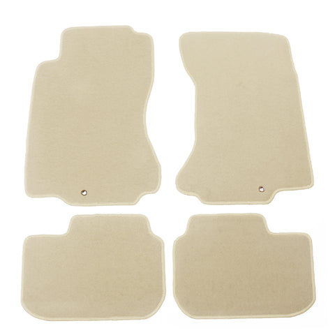 90-96 Nissan 300ZX Car Floor Mats Liner Front Rear Nylon Beige Carpet 4PC